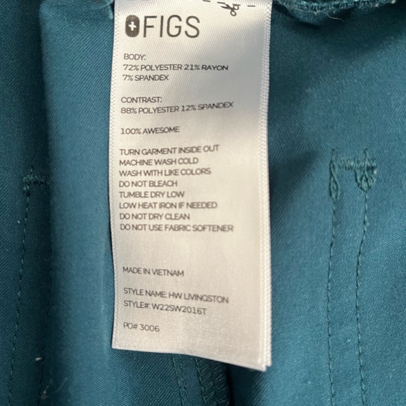 Medium Tall FIGS scrub pants - Picture 3 of 4